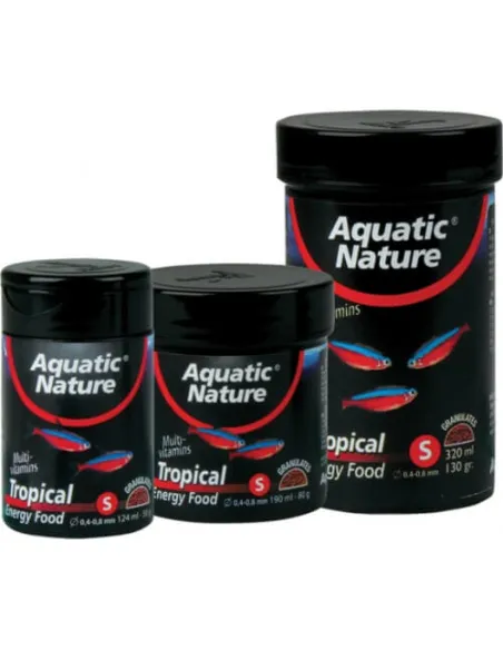 Comida tropical granulado pequeño Tropical food energy small