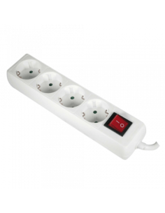 Base 4 tomas con interruptor
