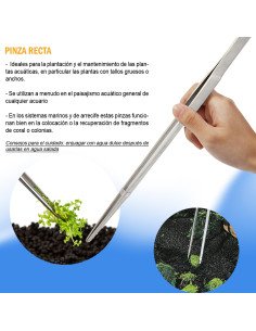 Pinza acero recta 38cm 2