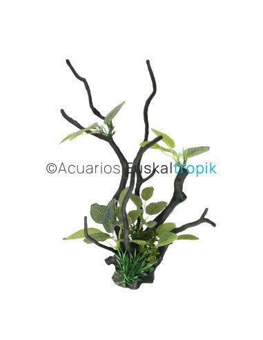 Tronco con plantas L3 35.5cm