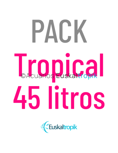 Pack Acuario Tropical mediano 45 litros