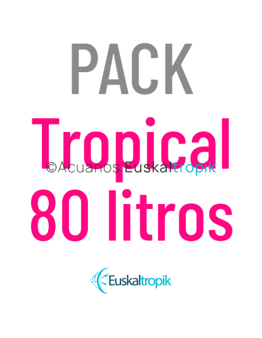 Pack Acuario Tropical grande 80 litros