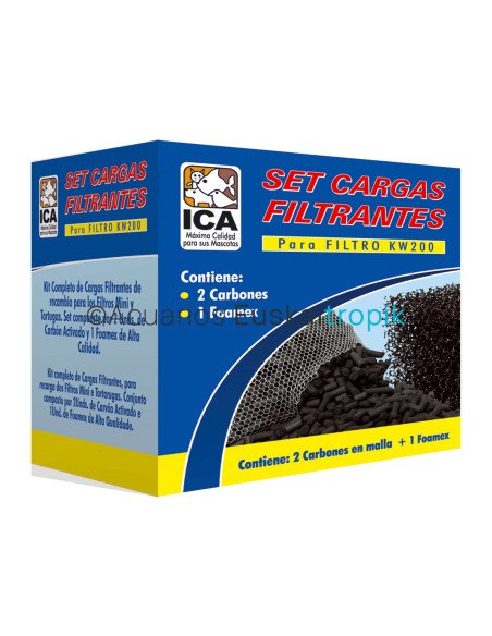 Carga de Carbón activado para micro filtro KW200