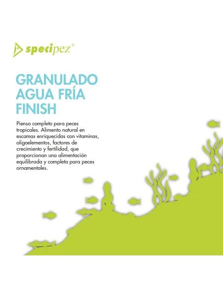 Comida agua fría granulado