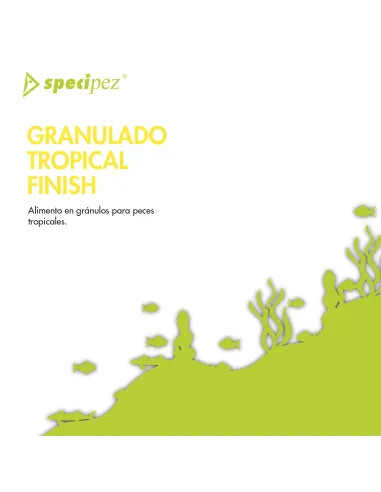 Comida tropical granulado