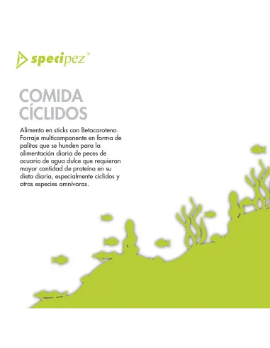 Comida ciclidos sticks