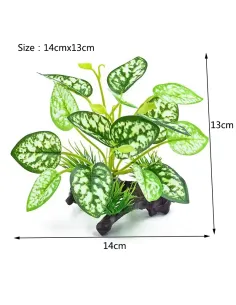 Planta de plástico con tronco