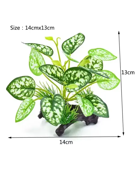 Planta de plástico con tronco