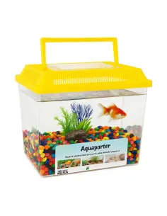 Pack pecera plástico rectangular 9 litros