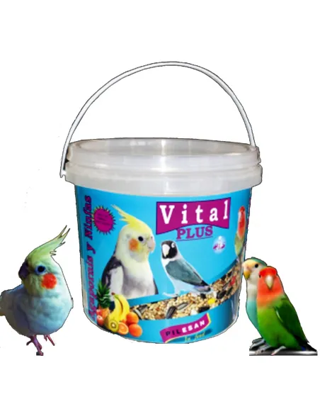 Comida mixtura ninfas y agapornis cubo